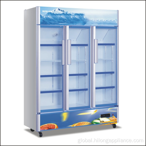 Commercial Display Refrigerator High Quality Beverage Upright Glass Door Display Manufactory